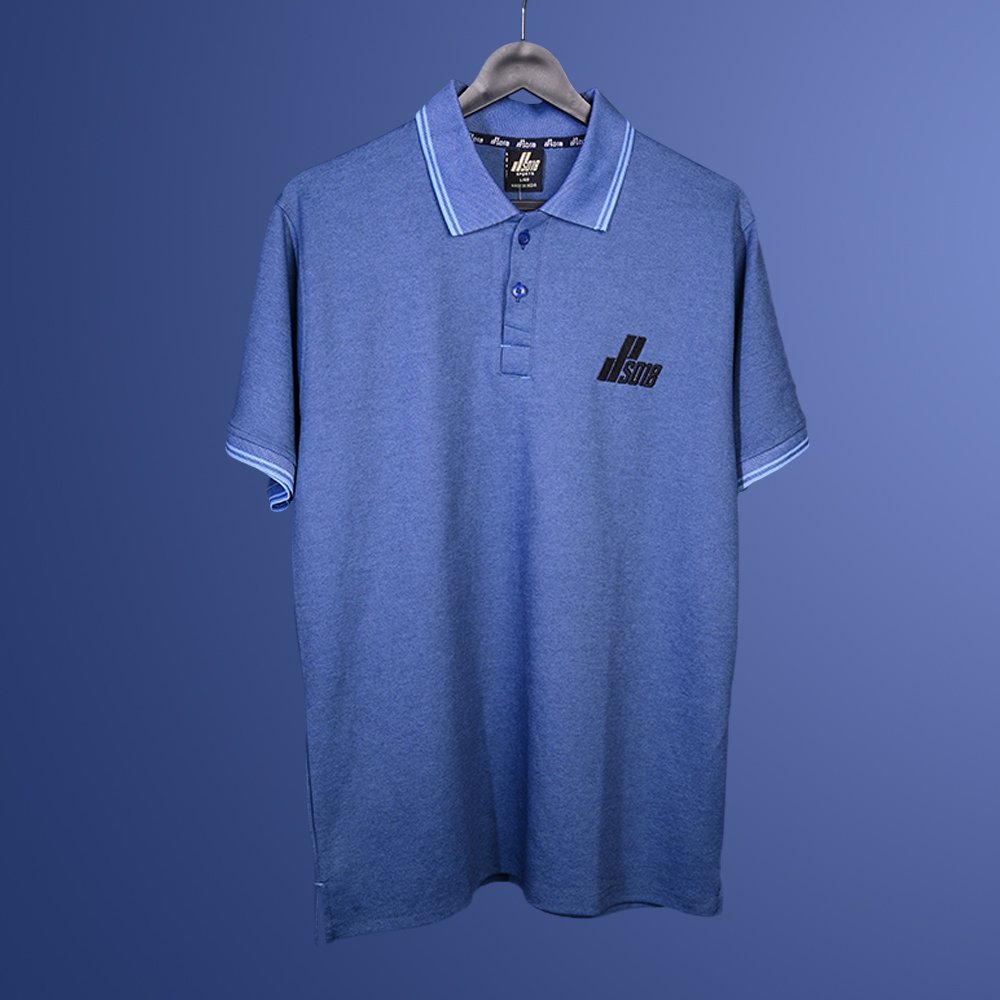 SD18 BLUE PREMIUM POLO T-SHIRT
