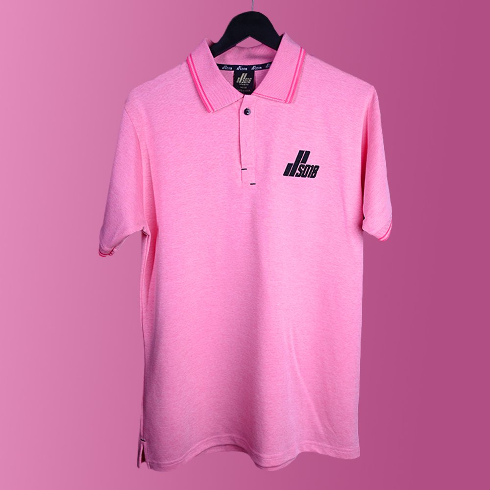 SD18 PINK PREMIUM POLO T-SHIRT