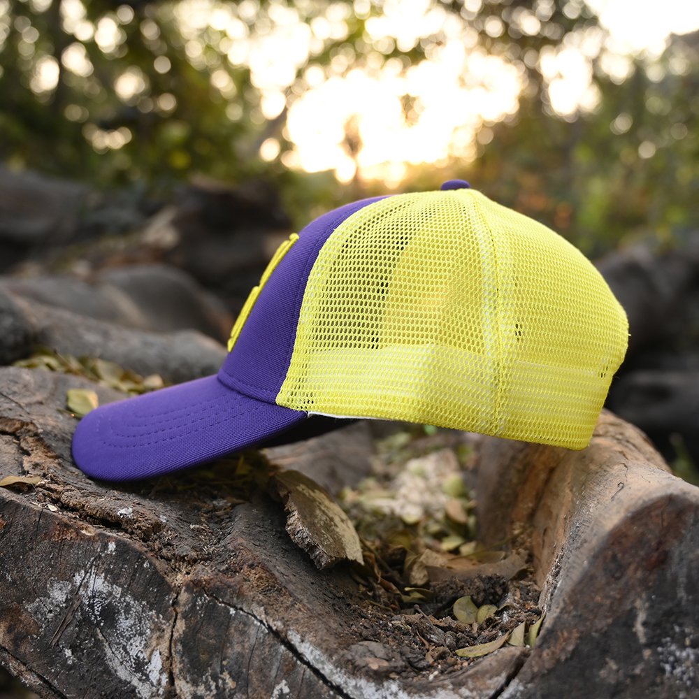 PREMIUM PURPLE/YELLOW CAP 12499