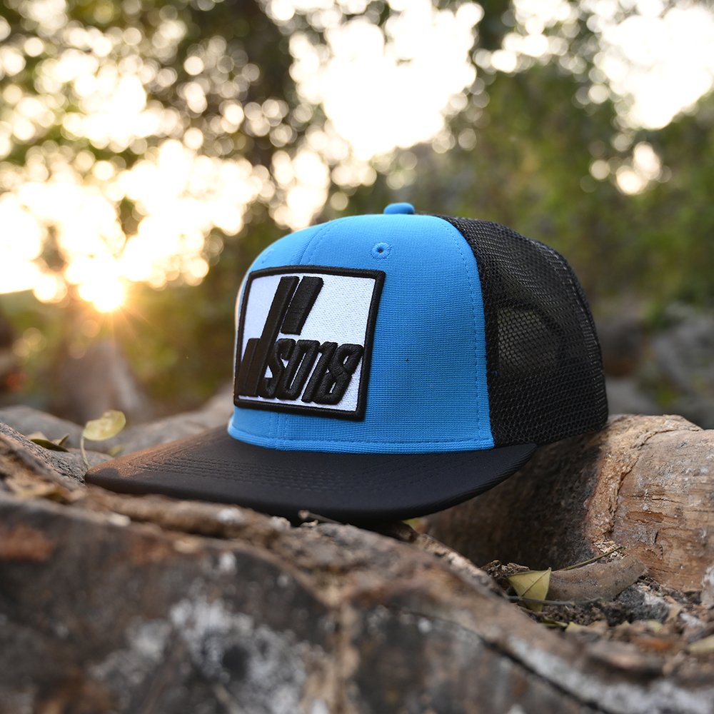 BLACK/BLUE Hip Hop Cap 12672