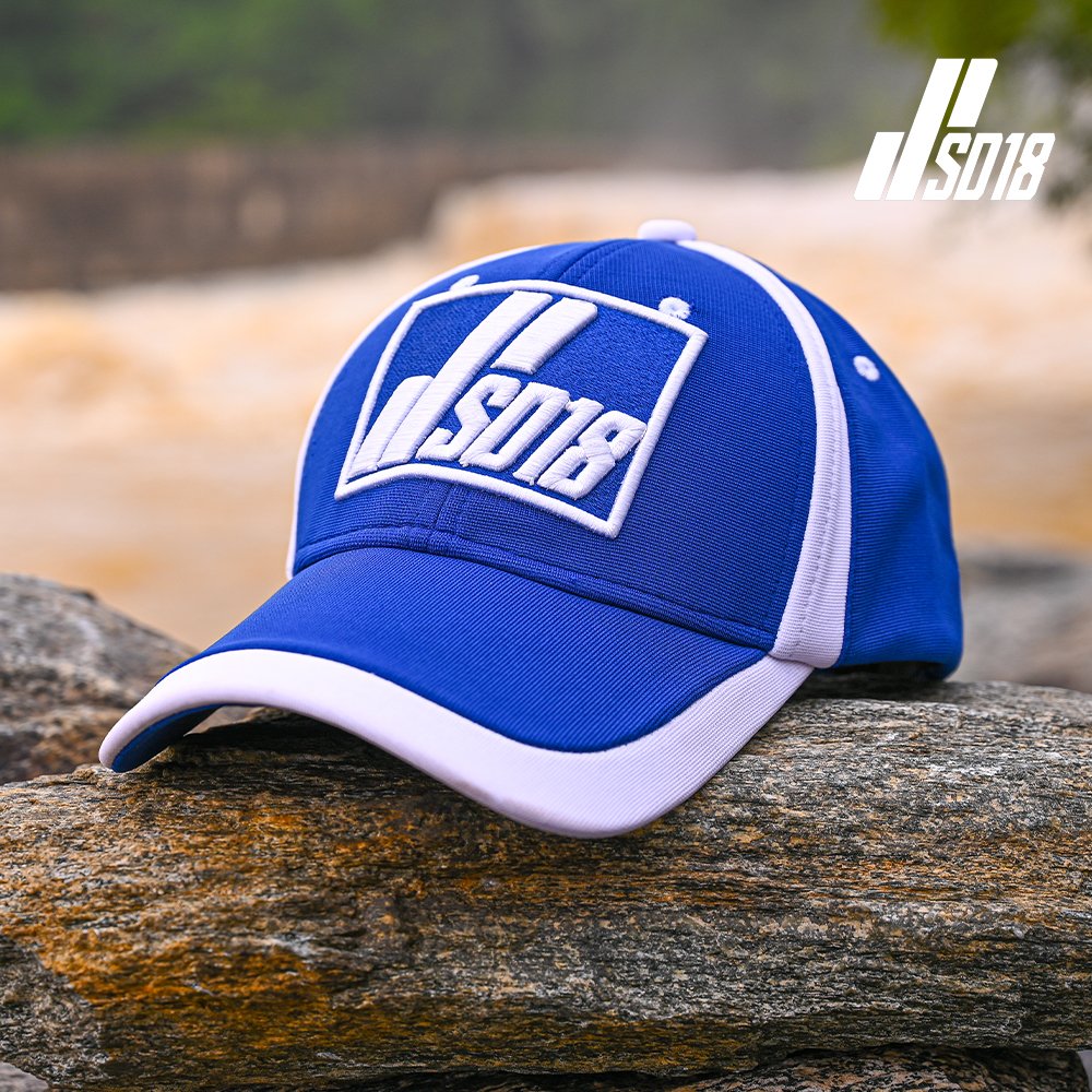 SD18 Blue & White Flexi Cap