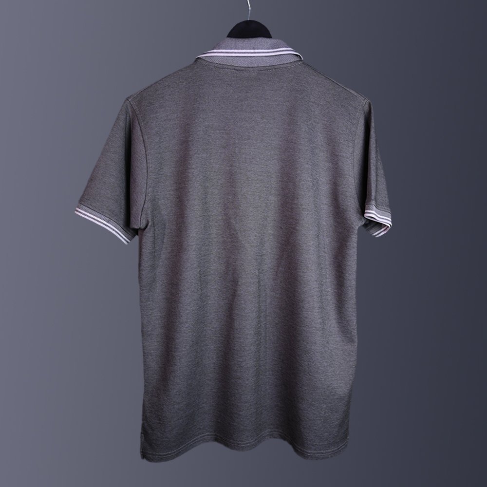 SD18 GREY PREMIUM POLO T-SHIRT