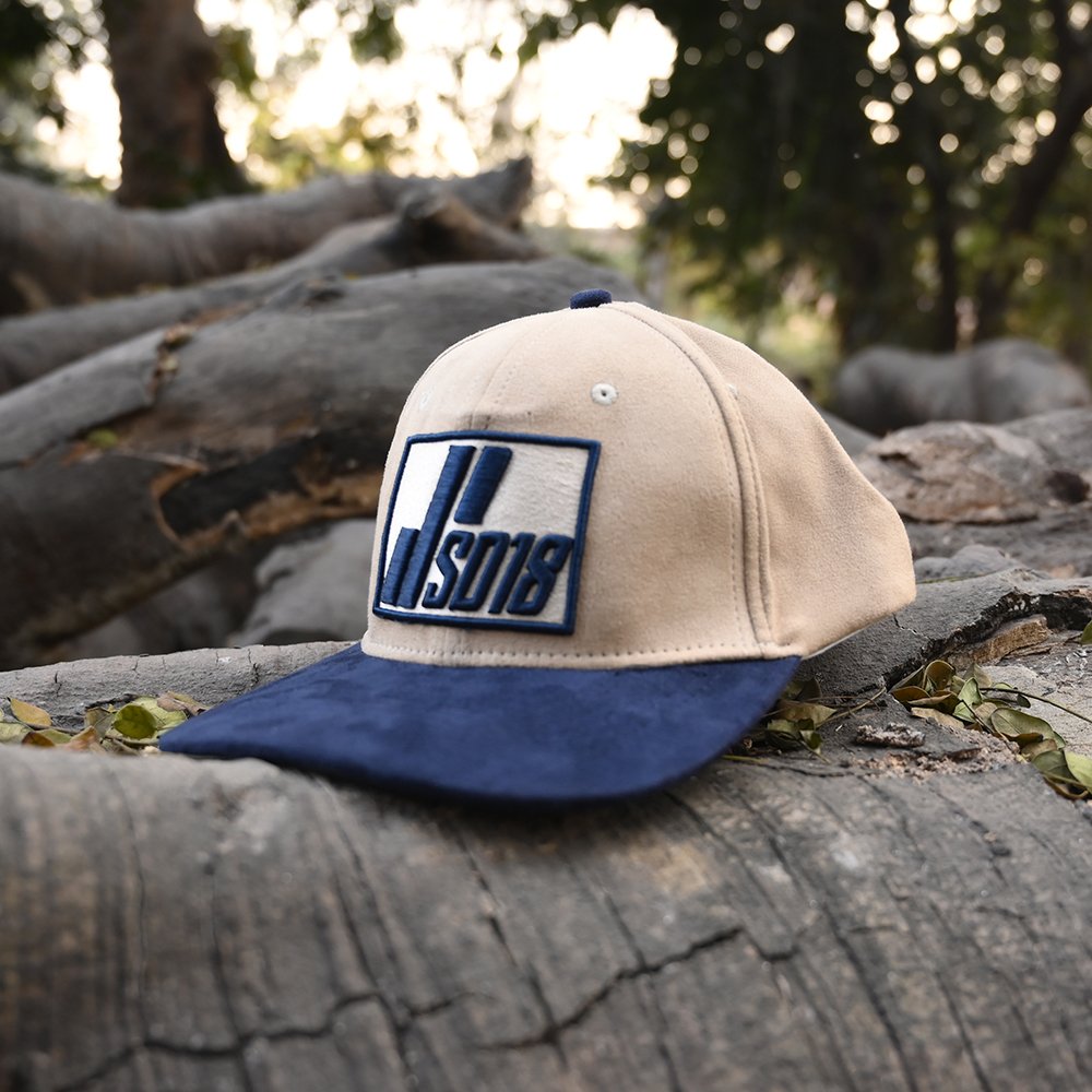 NAVY BLUE/BEIGE Hip Hop Cap 12438