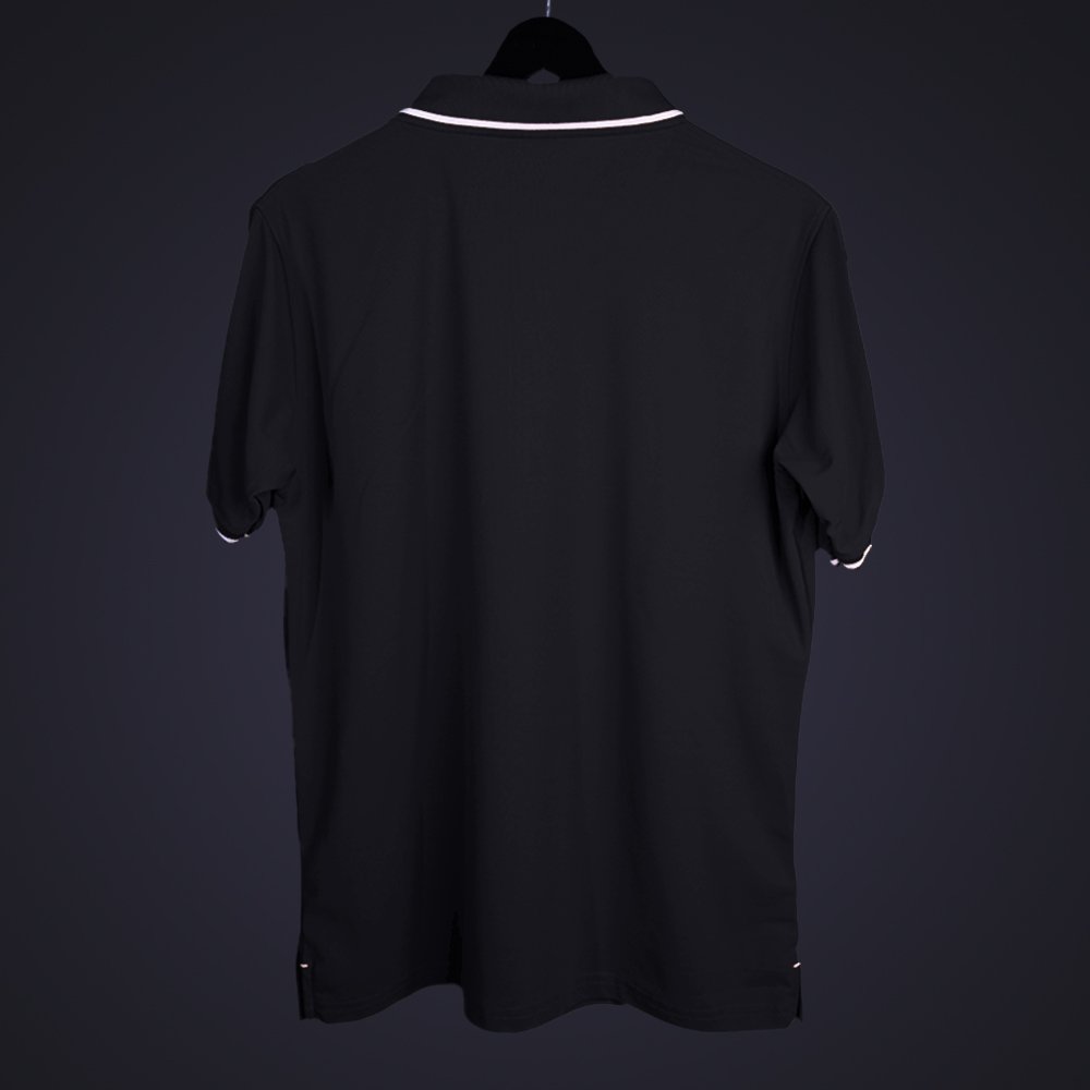 SD18 BLACK BASIC POLO T-SHIRT