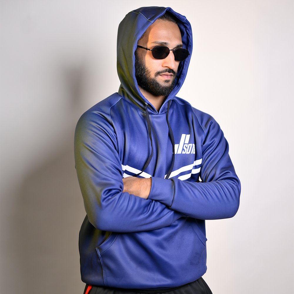BLUE FLEECE HOODIE